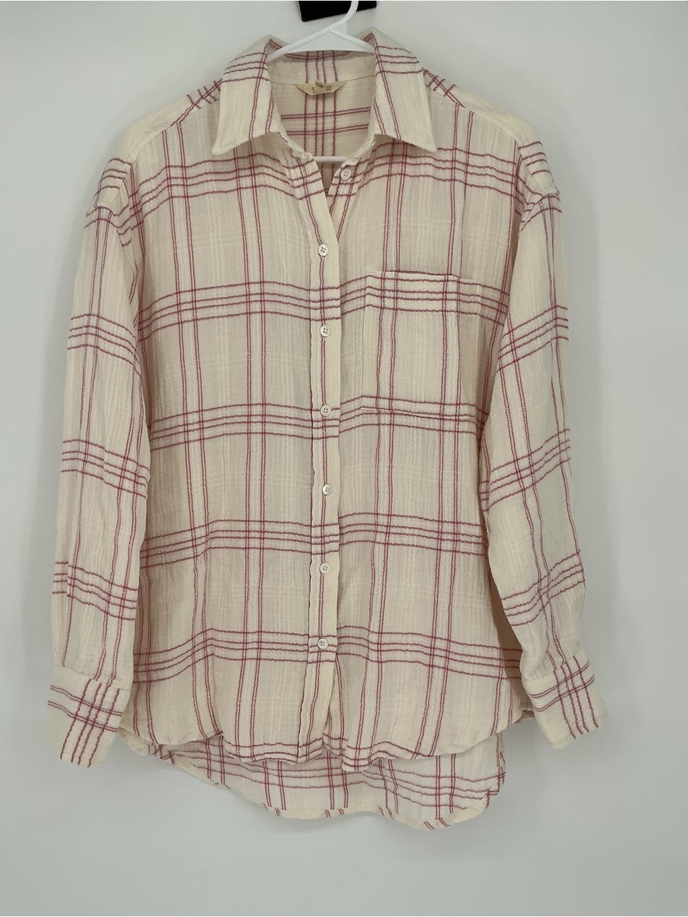 Faherty Dune Cotton Gauze Relaxed Shirt Rose Cove Plaid $146